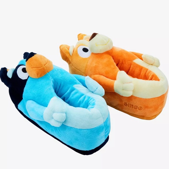 NWT Bluey and Bingo Unisex Toddler Plush House Slippers Size KIDS  9-10 - Picture 3 of 6